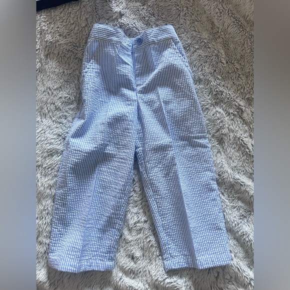 BOYS 4-PIECE SOLID NAVY JACKET AND
SEERSUCKER PANT SUIT
SET - Picture 5 of 7